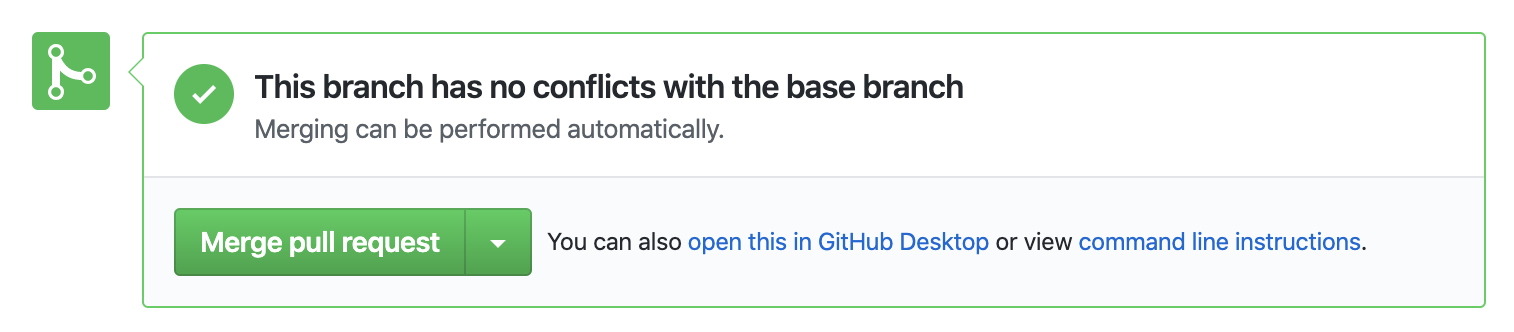 merge pull request button